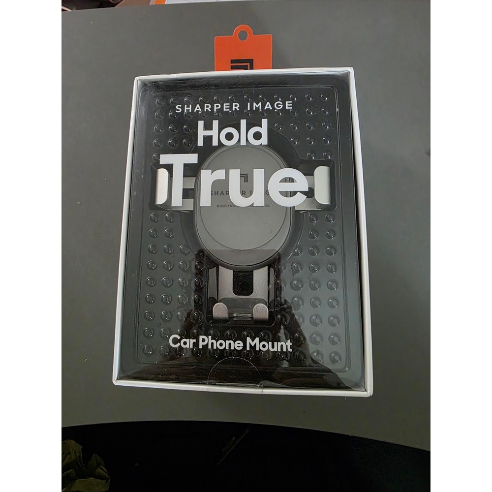 Sharper Image Hold True Car Phone Mount Vent Clip 1014044 Gray Silver